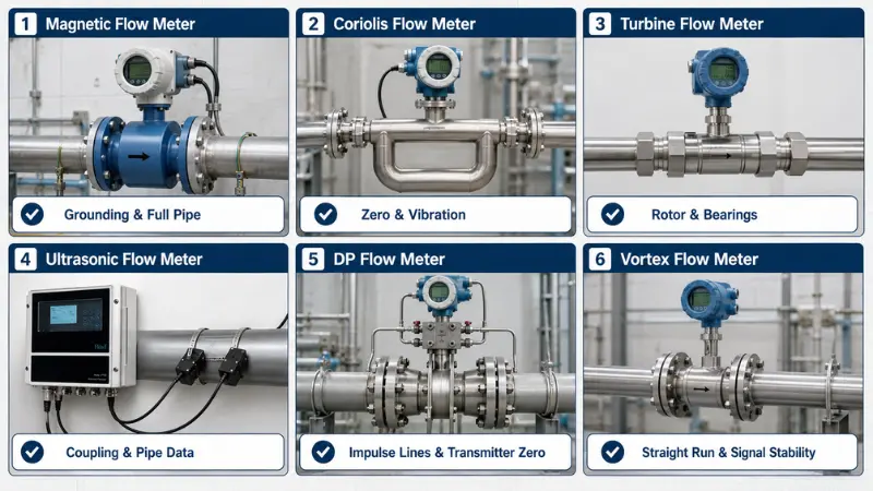 Calibration tips for magnetic, Coriolis, turbine, ultrasonic, differential pressure, and vortex flow meters. Calibration tips for magnetic, Coriolis, turbine, ultrasonic, differential pressure, and vortex flow meters.